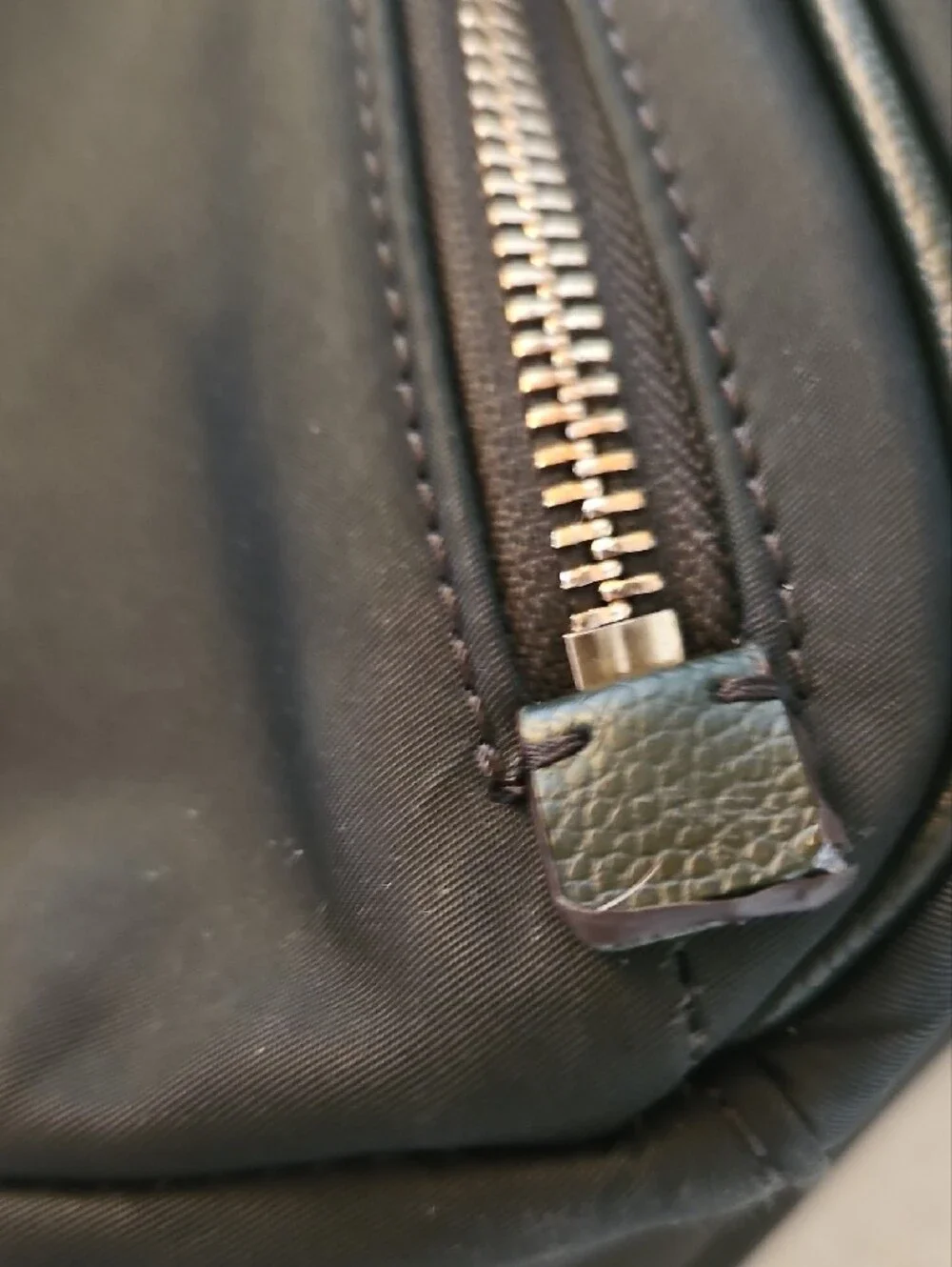 kate spade Dark Green nylon backpack with gold hardware